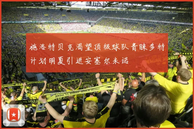 施洛特贝克渴望顶级球队青睐多特计划明夏引进安塞尔米诺